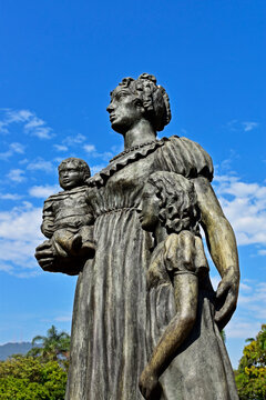 RIO DE JANEIRO, BRAZIL - August 13, 2026: D. Carolina Josefa Leopoldina, first Empress of Brazil, with her children