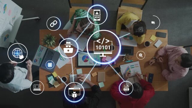 Software development with coding overlays, programming languages, developer tools, mobile app creation, and advanced programming for digital product development and software solutions. Funnel