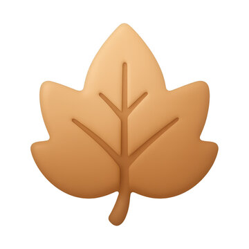 PNG Autumn leaf emoji design