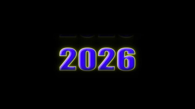 Dynamic scrolling progression timeline animation of 2020 to 2030 years. Scrolling Timeline 2030 Text Animation on Black Background. Vertical Progression from Past to Future Evolution Timeline.