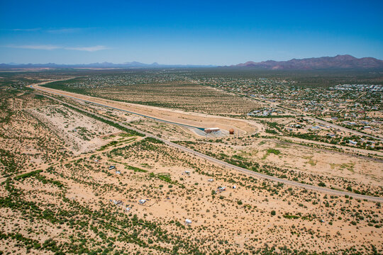 Pumping Plant along route 86 in Tucson, Arizona