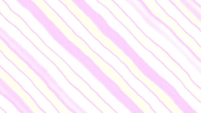 Pastel Pink and Yellow Abstract Diagonal Stripes Waving with Subtle Grainy Texture