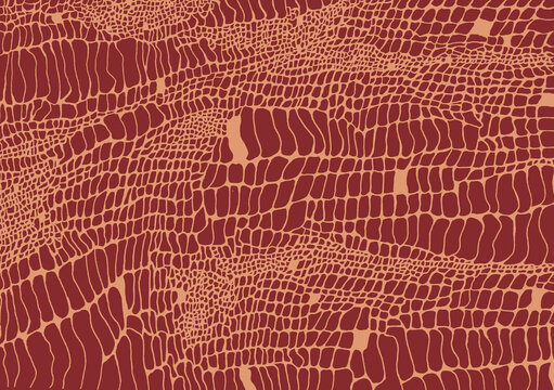 Abstract brown organic texture with irregular interconnected shapes resembling reptile skin or a natural cellular pattern. Flowing lines and varied forms create a rich decorative surface suitable.