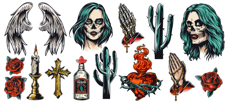 Skull cactus art