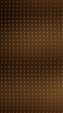 Spin Wave Propagation Across Ordered Lattice Of Precessing Magnetic Moments Seamless Loop in rich lab tones vertical 9:16