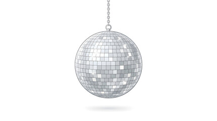 Obraz premium disco ball isolated on white