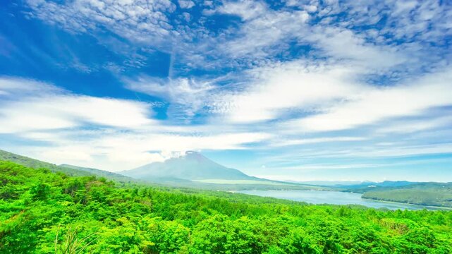 夏の富士山・タイムラプス　