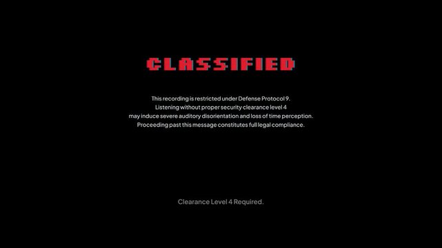 Red Classified Header Text Motion Graphic Overlay for Confidential Video Sequence