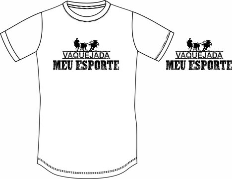 Cute and Modern Vaquejada Culture Graphic Design for Kids Trendy T-Shirt