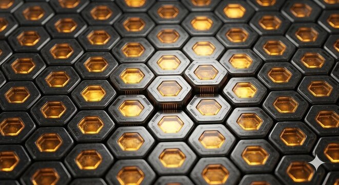 Macro Solid-State Battery Hexagonal Cell Matrix