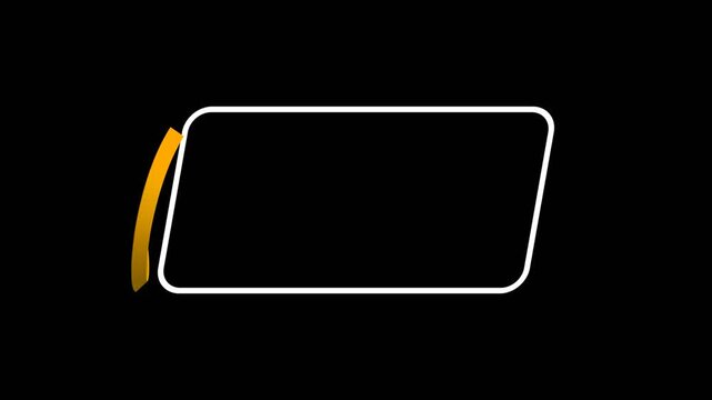 3D vector ribbon banner reveal effect with empty space titles on transparent background