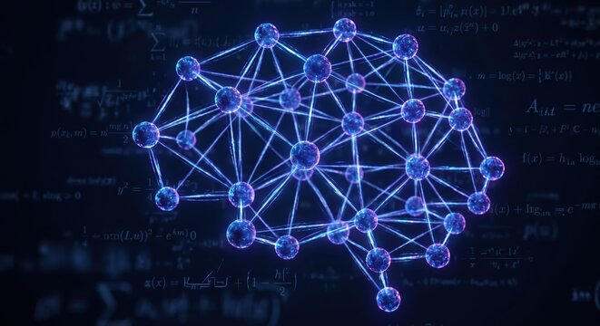 Artificial Intelligence Brain Network with Formulas