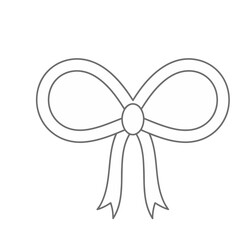Fototapeta premium Simple Bow Outline
