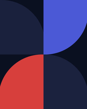 Abstract geometric shapes with vibrant overlapping circles design transparent background