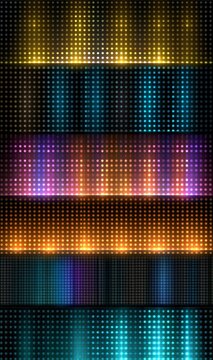 Led screen texture dots display light background..TV pixel pattern screen and videowall. Dot RGB TV background.