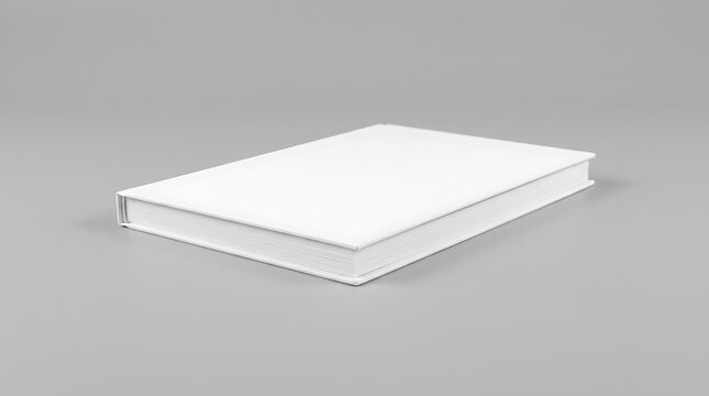 Blank White Invoice Book or Ledger Book for Office Use with a Clean, Minimalist Design on a Neutral Background