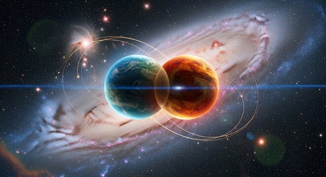 Planets merging in space