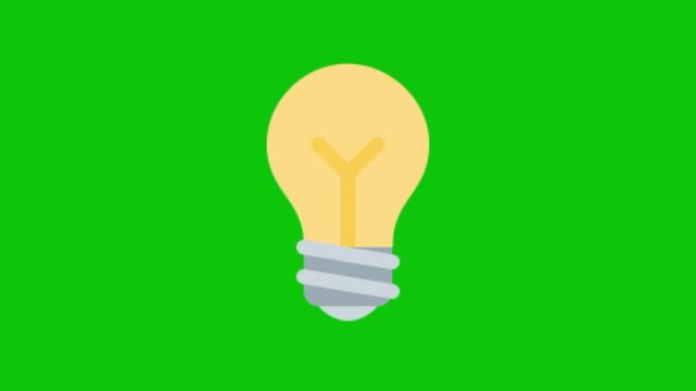 Light Bulb Turning On Animation