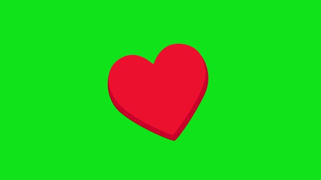 Beautiful Love Heart Animation With Romantic Feelings