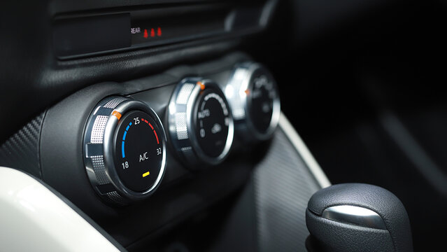 car air conditioner is not cool due to a refrigerant leak.
