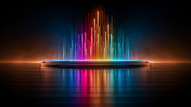 Neon Rain Streaks Falling Seamless Loop Background