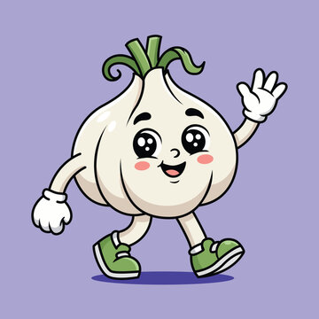 funny cartoon garlic