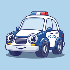police car vector illustration © shazia