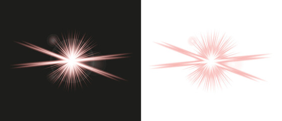 Fototapeta premium Abstract Starburst Light Ray Effect with Glowing Center