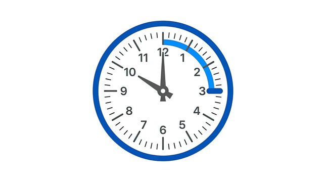 clock isolated on white