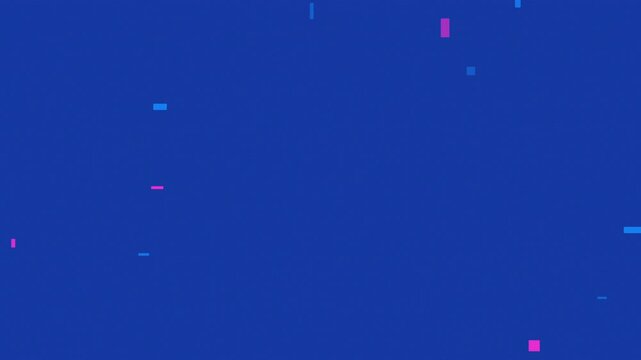 青色とピンクのフラットデザインのアブストラクト　スペイシー　ループ