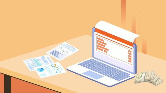 vector illustration of a business card