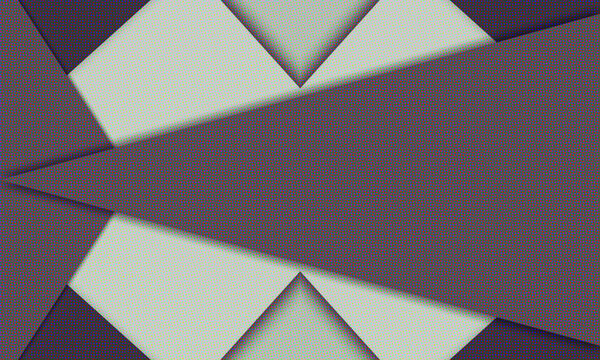 Geometric abstract design with white parallelograms