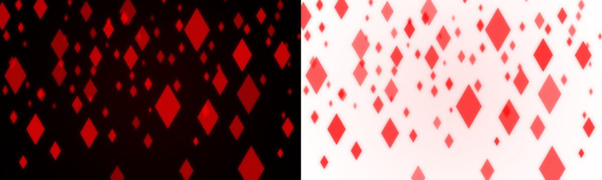 Red Bokeh Light Overlay Set - Abstract Glowing Particle Backgrounds