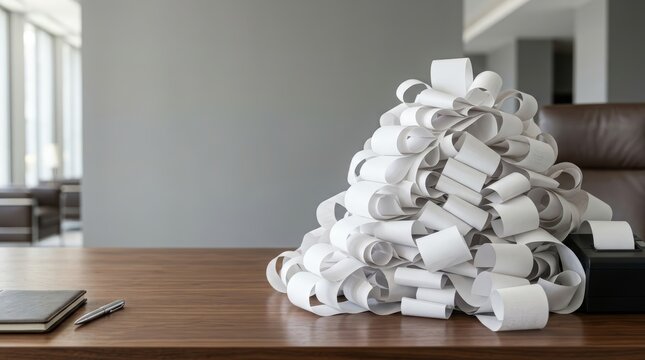 Visual metaphor for the hidden cost of postponing decisions and accumulating unresolved business issues.