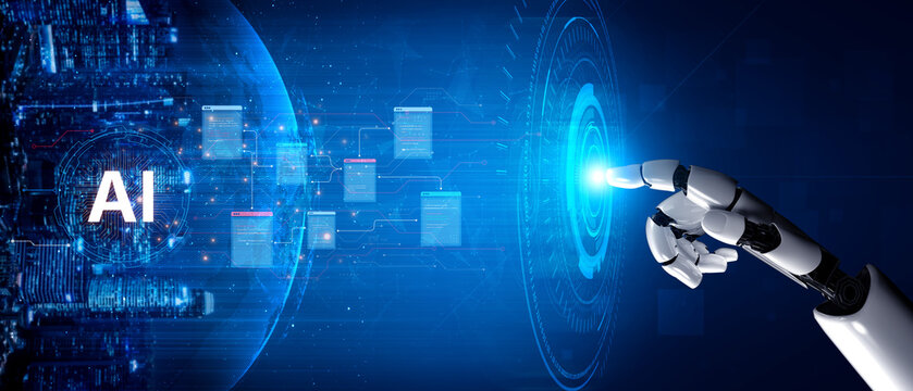 Futuristic software development concept featuring AI pair programmer, automated AI code generation, and real-time AI debugging. Ideal for DevOps and tech AI innovation. Corpus
