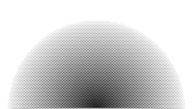 half circle halftone stippling texture shadow overlay arch gradient vector illustration graphic curved silhouette backdrop black shading mockup exhibition stage presentation bold geometric contrast