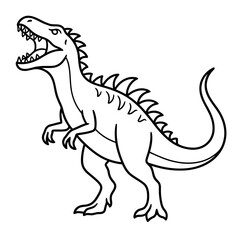 Fototapeta premium Dinosaur outline