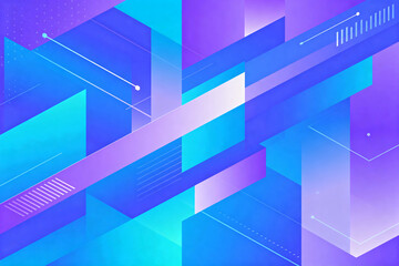 Fototapeta premium Geometric Abstract Tech Graphic