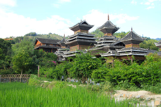 Beautiful Village of Zhaoxing, Guizhou, China