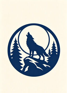 vector illustration of a wolf