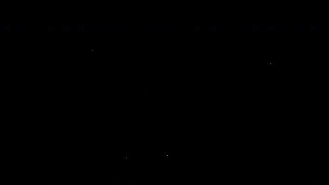 Simple cartoon white star shape particle explosion effect animation. loop animation on black background