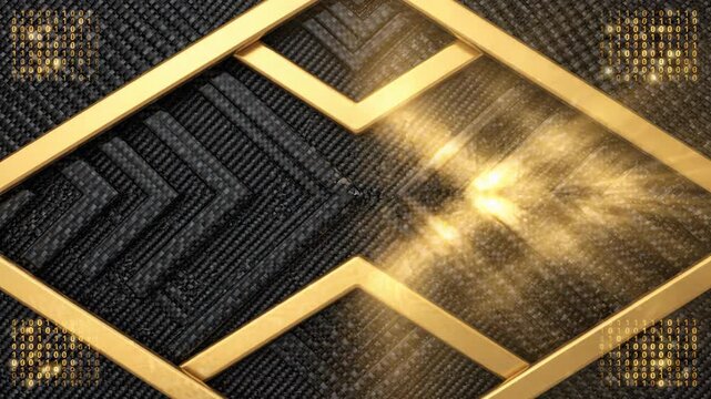 Luxury gold abstract background pattern, elegant geometric design texture, modern opulence sophisticated style, exclusive prestige shimmering light effects, refined visual art