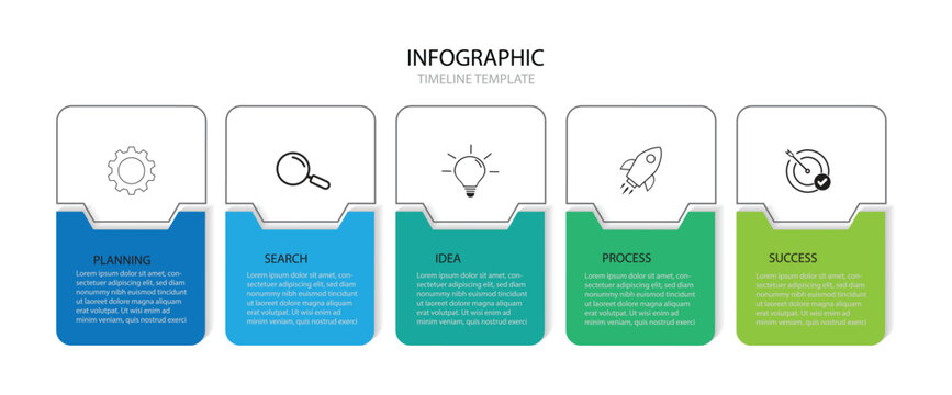  infographic line circles. Choosing eyewear for different purposes. Style and healthcare. Editable thin line icons diagram process with 5 steps