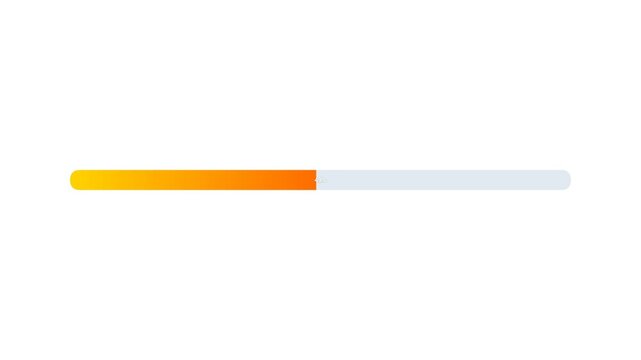 Modern Gradient Progress Bar Loading Animation 4k