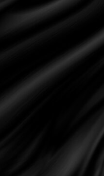 Luxurious black fabric with soft elegant waves and smooth texture. Ideal for sophisticated background and fashion design.