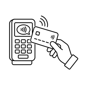Contactless Payment Transaction Using a Handheld Credit Card Terminal and Wireless Financial Chip Card for Secure Point of Sale Processing