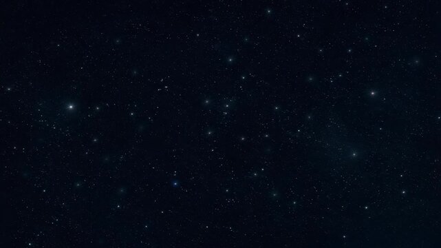 Night sky filled with numerous bright stars scattered across the dark space