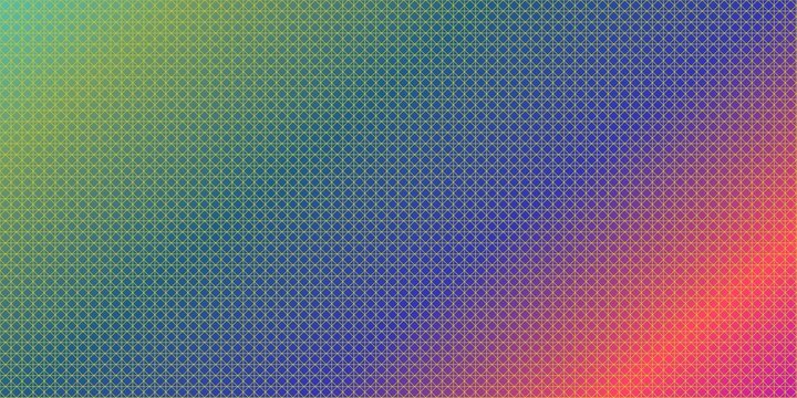 Digital gradient background featuring a geometric grid pattern with intersecting lines and soft color transitions