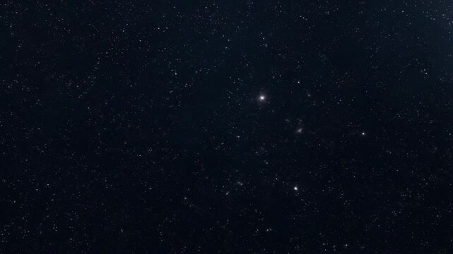 Starry night sky filled with numerous bright stars and distant galaxies