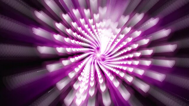 Abstract Purple Background with Radiant Rays, Pink Glow, Fractal Burst, Violet Energy, and Bright Starry Light for Digital Wallpaper Design